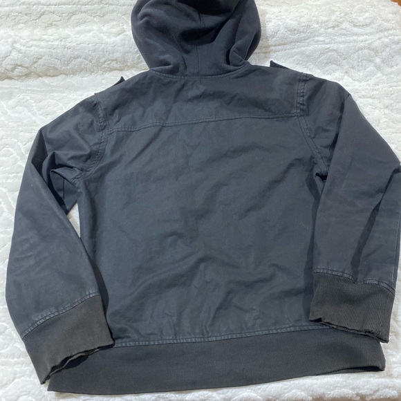 Empyre Surplus Y2K black hooded utility jacket size Large - Picture 8 of 15